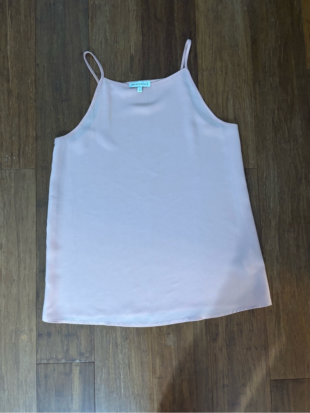 Warehouse Pink Spaghetti Strap Blouse Cami Size 4